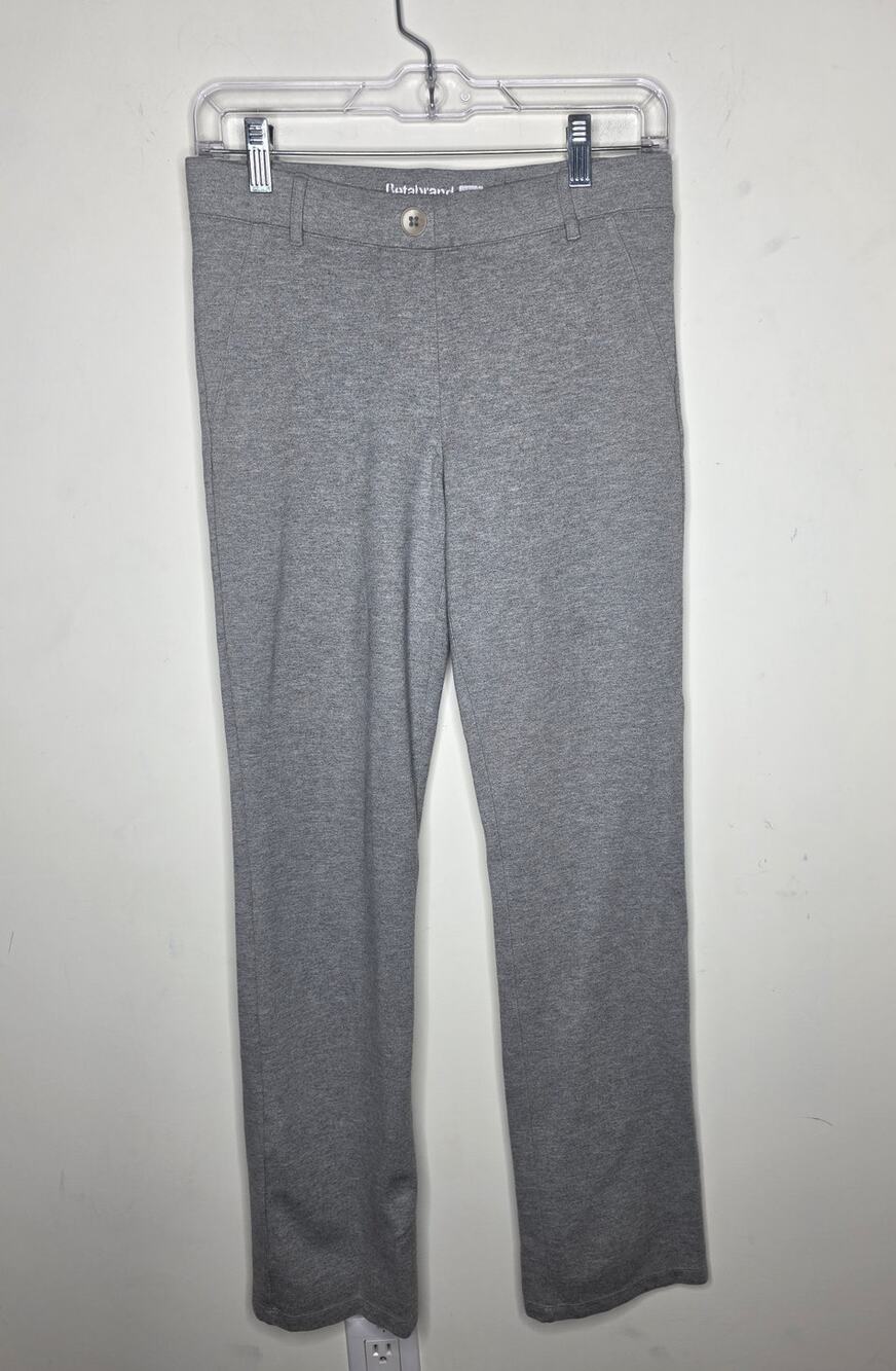 Betabrand grey pull on career office pants - small
